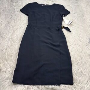 Vintage NWT DW3 David Warren Women's 6 Wrap Skirt Sheath Dress 90's Rachel Green